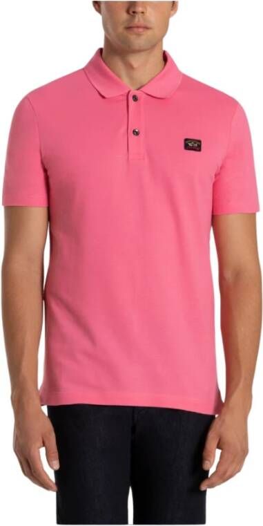 PAUL & SHARK Polo Shirt Pink Heren