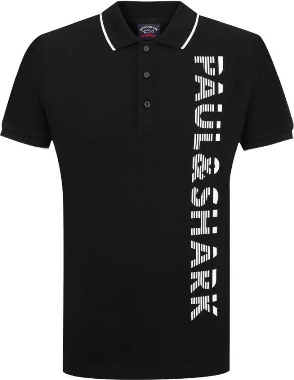 PAUL & SHARK Polo shirt Black Heren