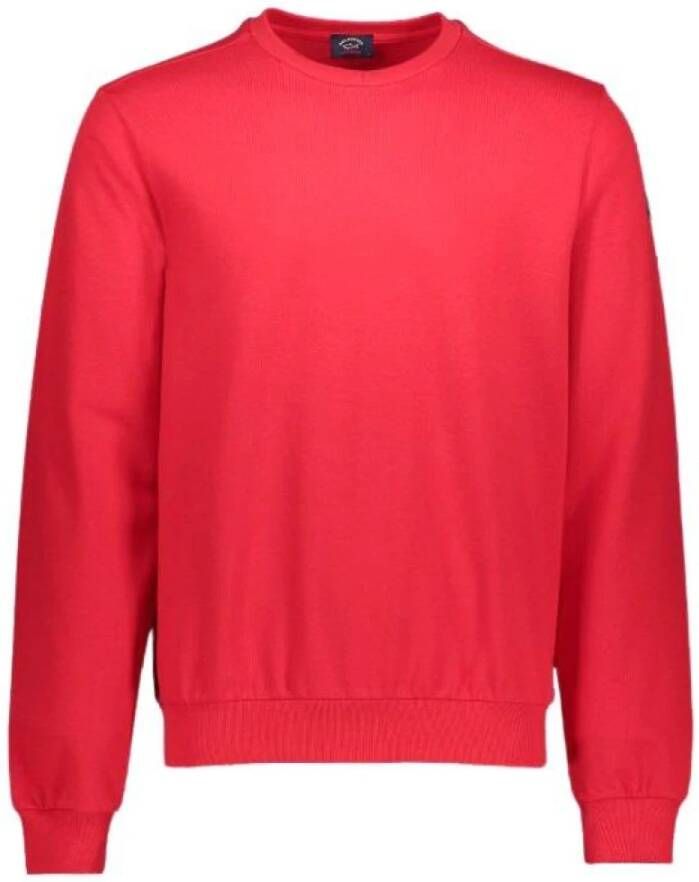 PAUL & SHARK Rode Sweatshirt met Logo Patch Rood Heren