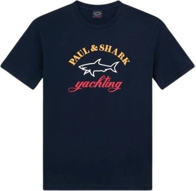 PAUL & SHARK Stijlvolle 013 BLU T-shirt voor heren Blauw Heren