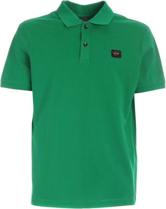 PAUL & SHARK Stijlvolle Heren Polo Shirt in Army Green Groen Heren