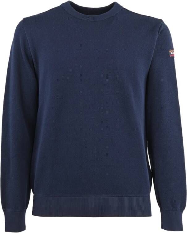 PAUL & SHARK Katoenen Gebreide Truien en Sweaters Blue Heren