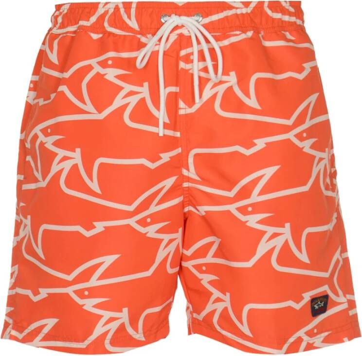 PAUL & SHARK Strandkleding Lichtgewicht sneldrogende stof Regular fit Oranje Heren