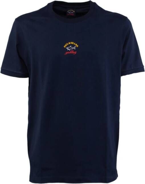 PAUL & SHARK Logo T-Shirt Cop1096 Blauw Heren