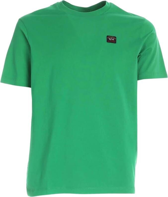 PAUL & SHARK Groen Katoenen T-Shirt voor Stijlvolle Mannen Groen Heren