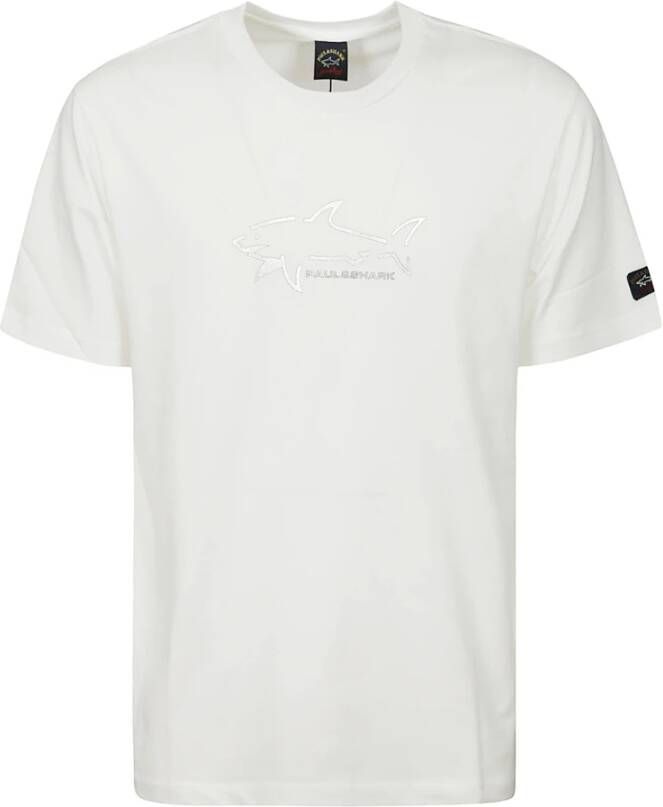 PAUL & SHARK T-shirt Korte Mouw Paul & Shark T-SHIRT PAUL SHARK 23411198 WHITE
