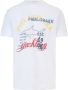 PAUL & SHARK Heren T-shirt met print White Heren - Thumbnail 1