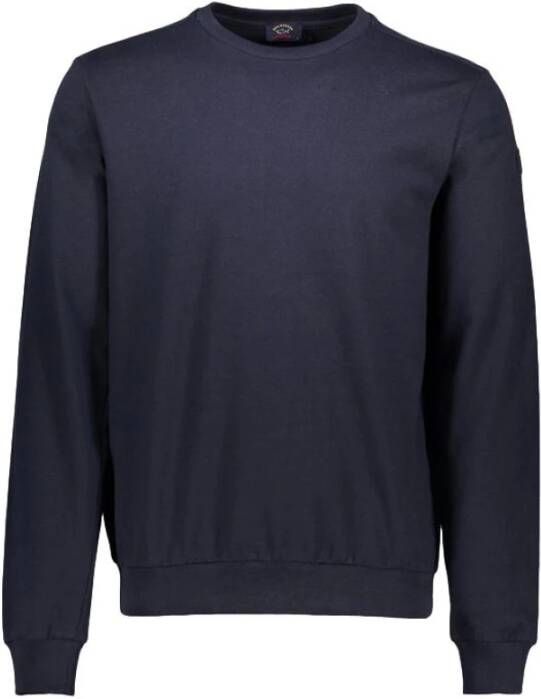 PAUL & SHARK Organisch Katoenen Sweatshirt Klassiek Ontwerp Blauw Heren