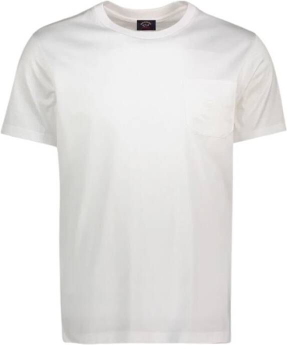 PAUL & SHARK Upgrade je casual garderobe met 010 Bianco T-shirt Wit Heren