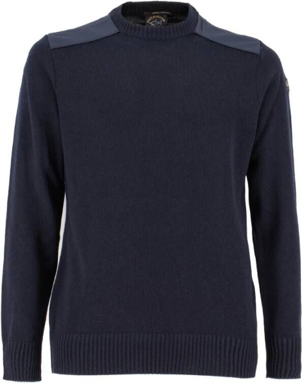 PAUL & SHARK Upgrade je casual garderobe met deze stijlvolle crewneck sweater Blauw Heren