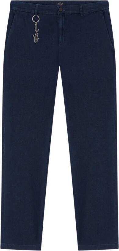 PAUL & SHARK Upgrade je denimcollectie met 013 Denim Scuro Straight Jeans Blauw Heren