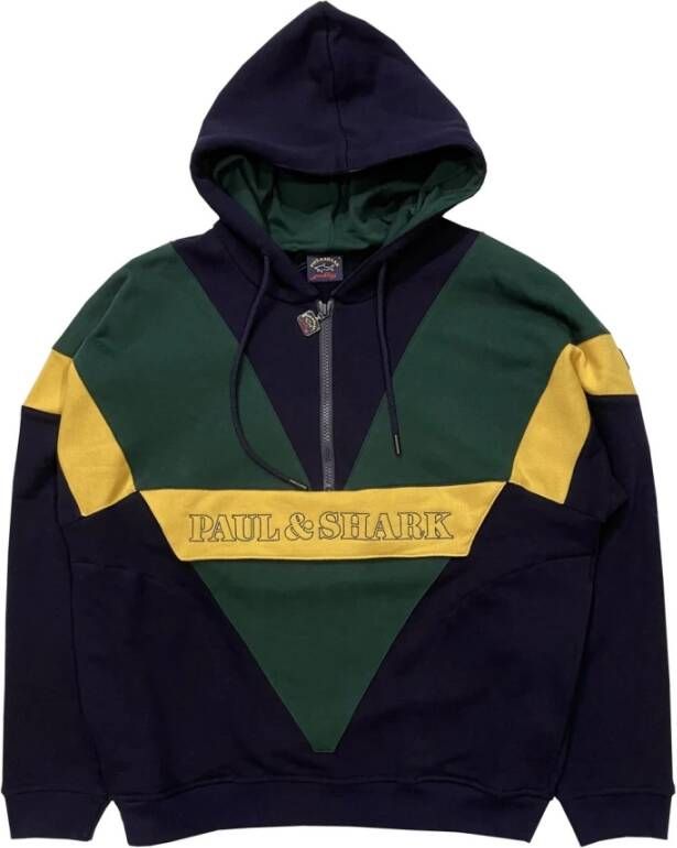 PAUL & SHARK Vintage hoodie Groen Heren