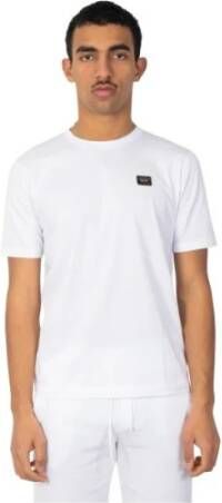 PAUL & SHARK Biologisch Katoenen T-shirt met Korte Mouwen White Heren