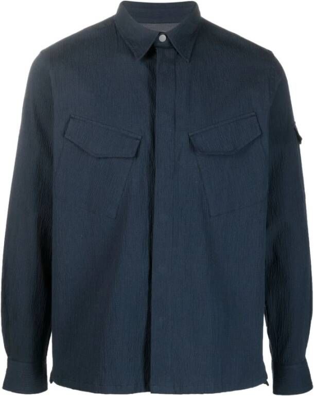 Paul Smith Blauwe Borstzak Overhemd Blauw Heren