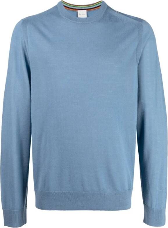 Paul Smith Blauwe Sweaters met Regular Fit Blauw Heren
