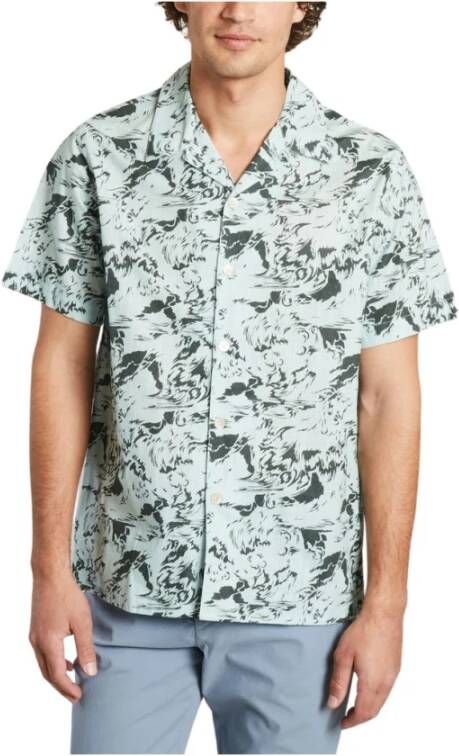 PS By Paul Smith Cracked Wave Shirt Groen Heren