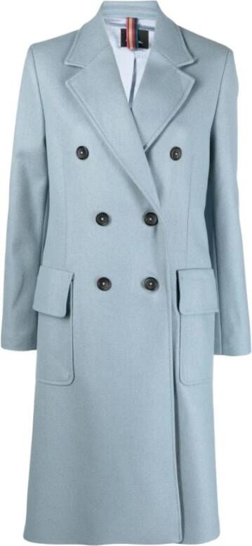 Paul Smith Double-Breasted Coats Blauw Dames
