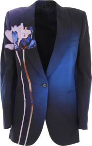 Paul Smith Flower Print Jacket Blauw Dames