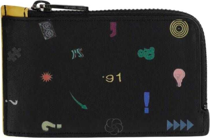 Paul Smith Graphite Kaarthouder Portemonnee Zwart Heren