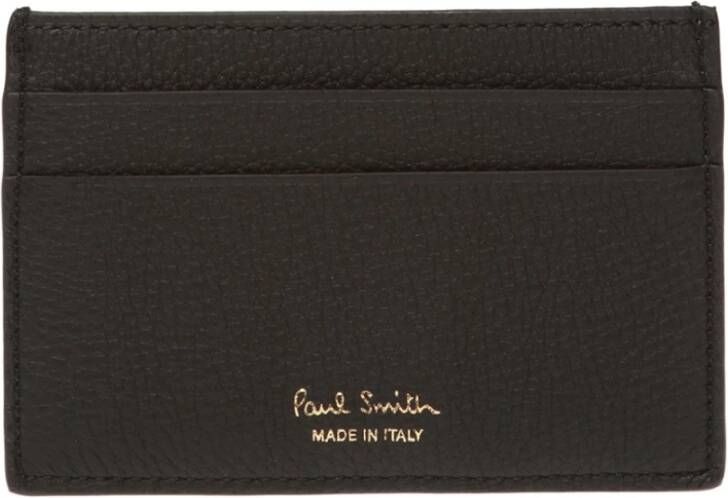 Paul Smith Kaartkoffer Met Logo Zwart Heren