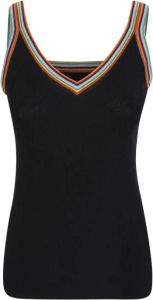 Paul Smith Knitted top with signature stripe detail by Zwart Dames