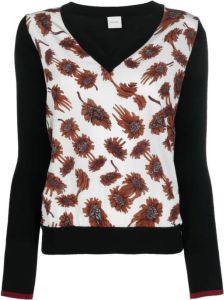 Paul Smith Knitted V-Neck Pullover Zwart Dames