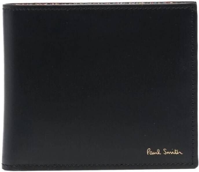 Paul Smith Leren Kaarthouder Zwart 11x9x2cm Zwart Heren