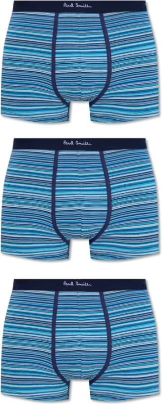 PS By Paul Smith Gestreepte Boxershorts Blue Heren