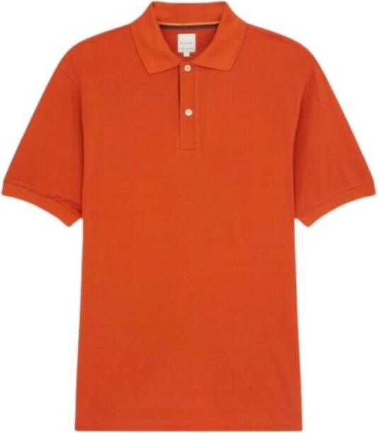 Paul Smith Oranje Artist Stripe Polo Shirt Oranje Heren