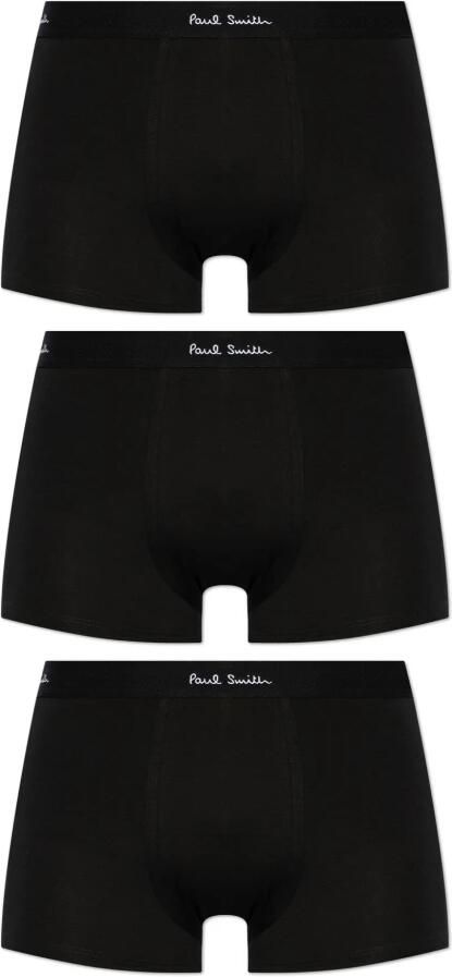 Paul Smith Boxershort met elastische band met logo in een set van 3 stuks - Foto 4