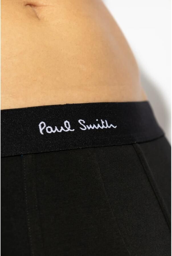 Paul Smith Boxershort met elastische band met logo in een set van 3 stuks
