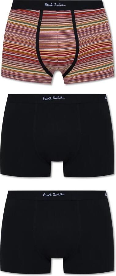 Paul Smith Boxershort met elastische band met logo in een set van 3 stuks - Foto 4