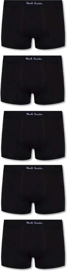 Paul Smith Boxershort met elastische band met label in een set van 5 stuks - Foto 4