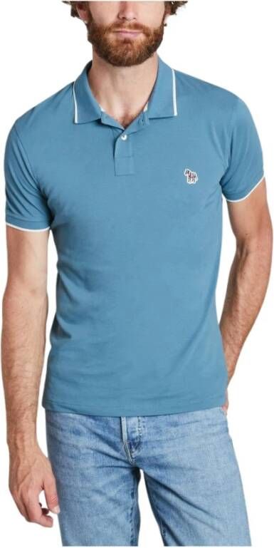 PS By Paul Smith Polo Shirt Blauw Heren
