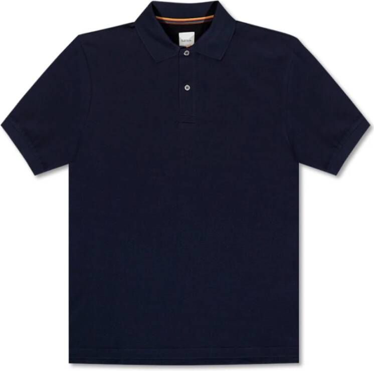 Paul Smith Darkavy Polo Shirt Blauw Heren