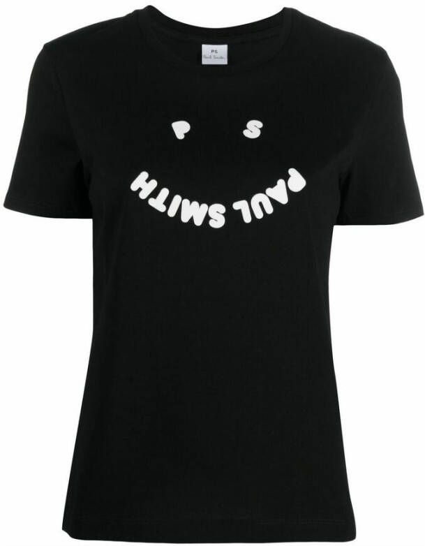 Paul Smith PS Capsule Happy T-shirts and Polos Black Zwart Dames