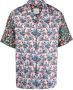 Paul Smith Rizo Floral Print Korte Mouwen Shirt Blauw Heren - Thumbnail 1