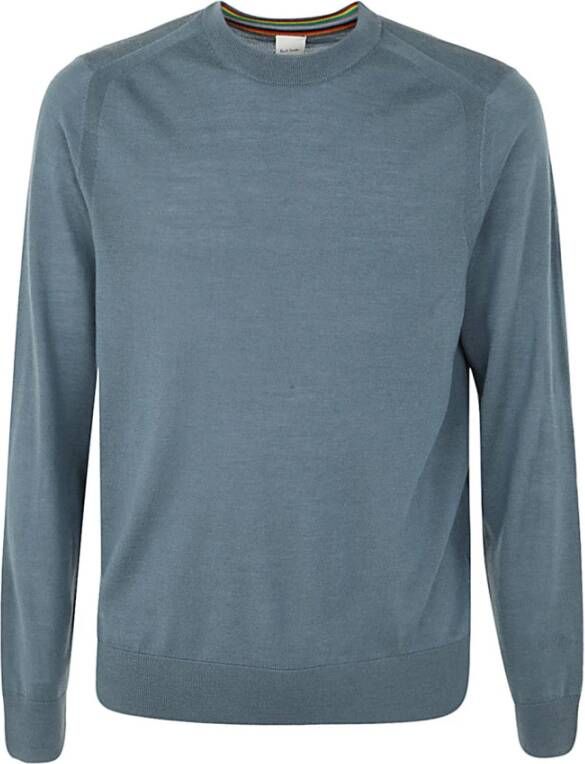 Paul Smith Round-neck Knitwear Blauw Heren