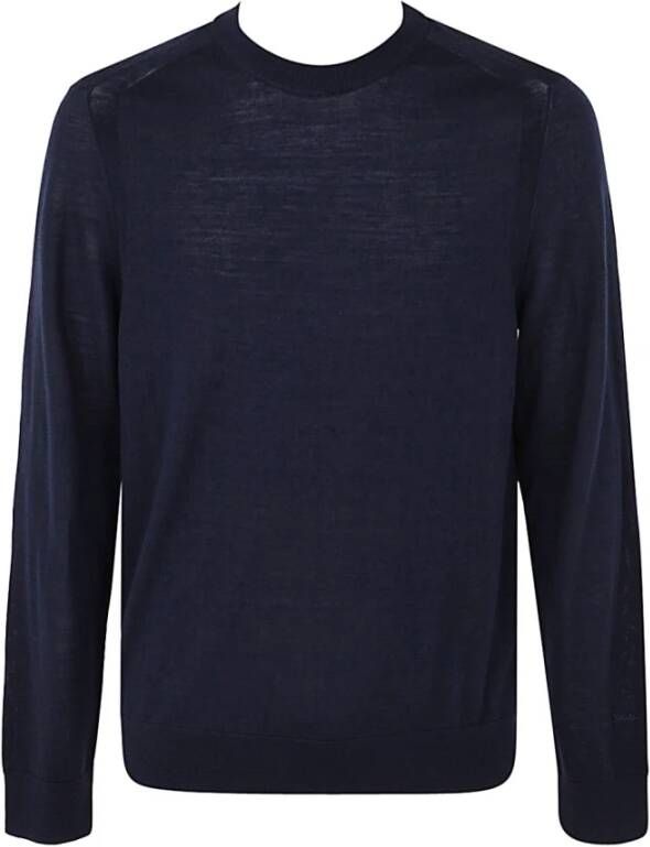 Paul Smith Round-neck Knitwear Blauw Heren