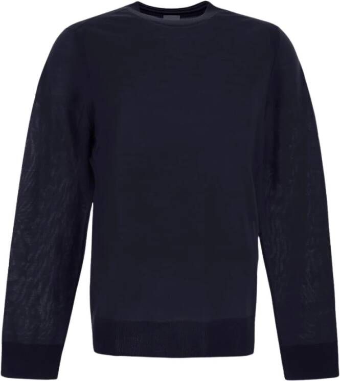 Paul Smith Round-neck Knitwear Blauw Heren
