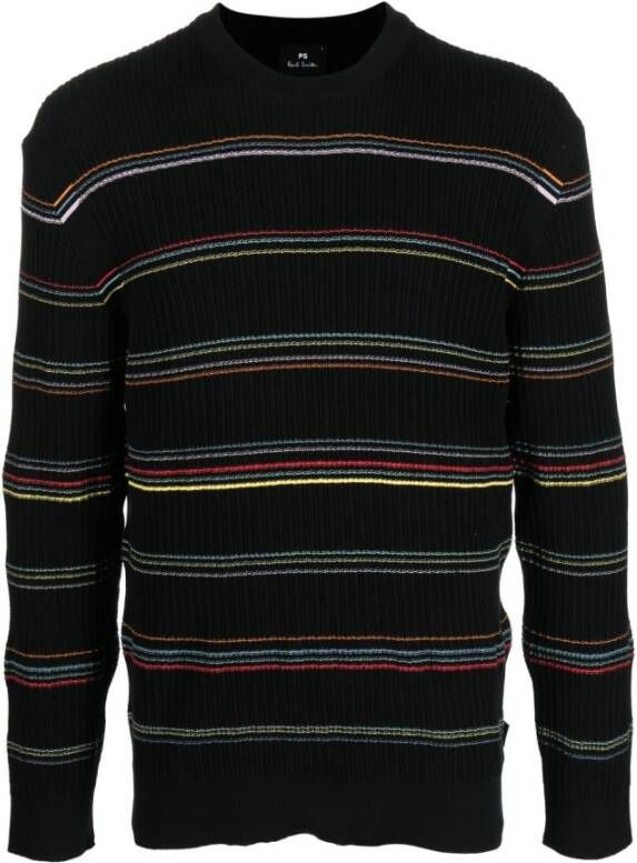 Paul Smith Round-neck Knitwear Zwart Heren
