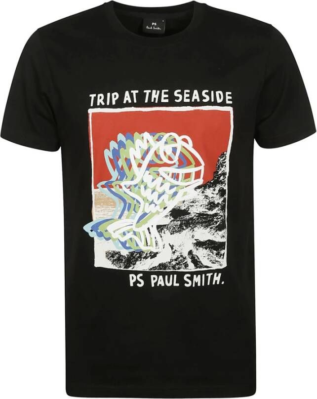 Paul Smith Seaside Slim Fit T-shirt Zwart Heren
