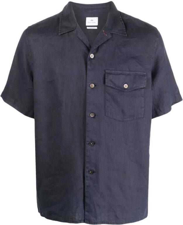 Paul Smith Shirt met korte mouwen Blauw Heren