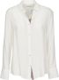 PS By Paul Smith Witte Zijden Shirt met Roze Details White Dames - Thumbnail 1