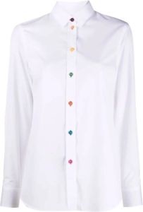 Paul Smith Shirt With Buttons IN Contrast Wit Dames