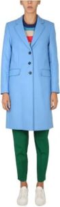 Paul Smith Single-Breasted Coat Blauw Dames