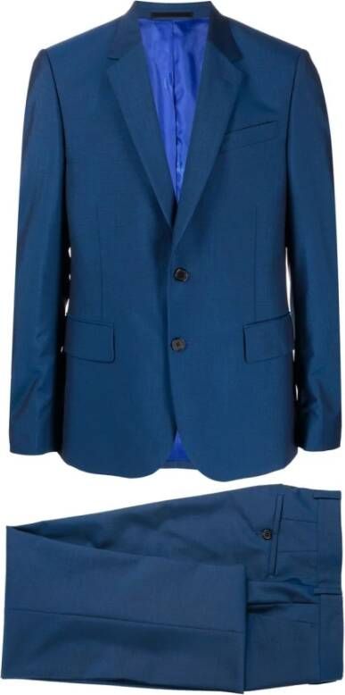 Paul Smith Single Breasted Suits Blauw Heren