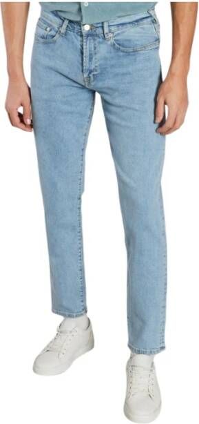 PS By Paul Smith Washed stretch jeans Blauw Heren