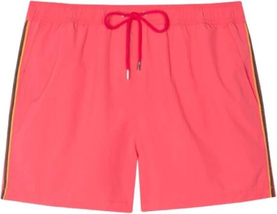 Paul Smith Strandkleding Shorts met kunstenaar streep Roze Heren