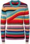 Paul Smith Swirl Stripe Merino Wool Sweater Rood Dames - Thumbnail 6